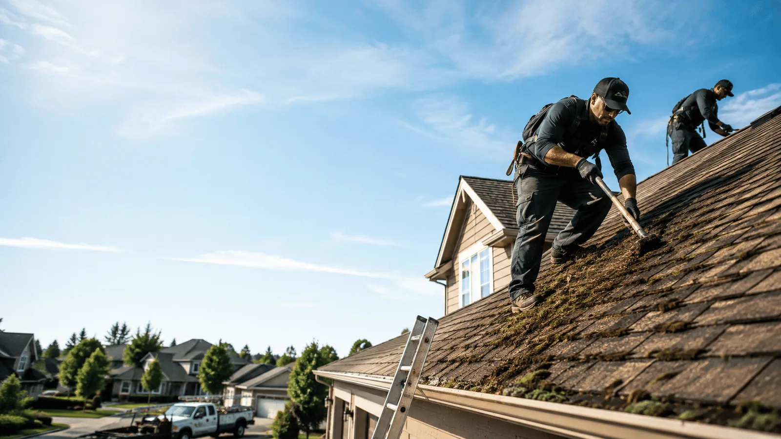 Roof Moss Removal in Benton, IL near me